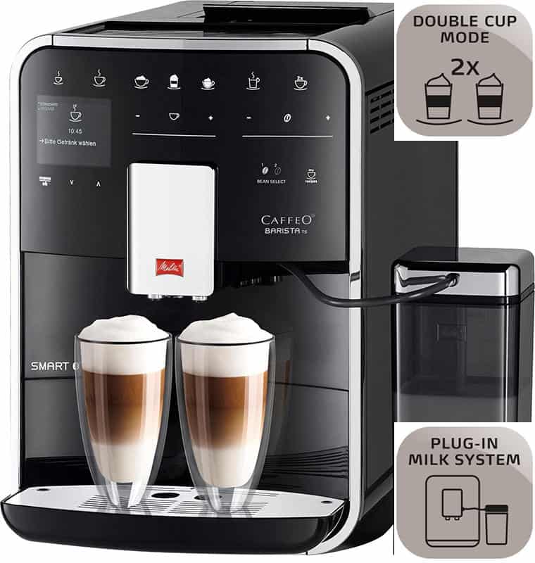 Máy pha cafe tự động Melitta Barista TS Smart-Black 15 Máy Pha Cà Phê Tự Động Melitta Barista TS Smart-Black