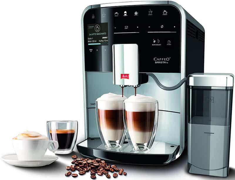 Máy pha cafe tự động Melitta Barista TS Smart-Silver 6 Máy Pha Cà Phê Tự Động Melitta Barista TS Smart-Silver