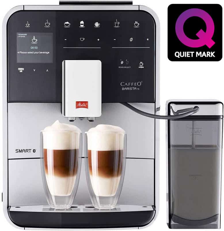 Máy pha cafe tự động Melitta Barista TS Smart-Silver 9 Máy Pha Cà Phê Tự Động Melitta Barista TS Smart-Silver