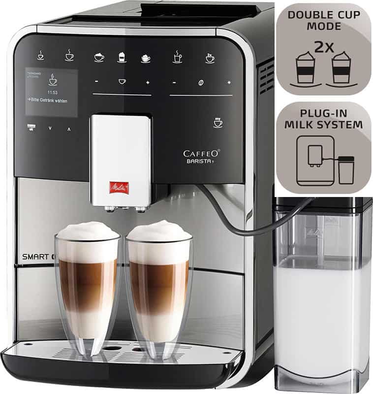 Máy pha cafe tự động Melitta Barista T Smart-Stainless Steel 19 Máy Pha Cà Phê Tự Động Melitta Barista T Smart-Stainless Steel