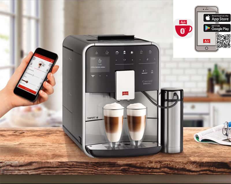 Máy pha cafe tự động Melitta Barista TS Smart-Stainless Steel 8 Máy Pha Cà Phê Tự Động Melitta Barista TS Smart-Stainless Steel