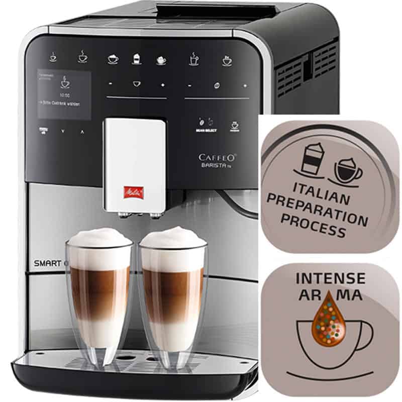 Máy pha cafe tự động Melitta Barista TS Smart-Stainless Steel 13 Máy pha cà phê Melitta Barista TS Smart-Stainless Steel