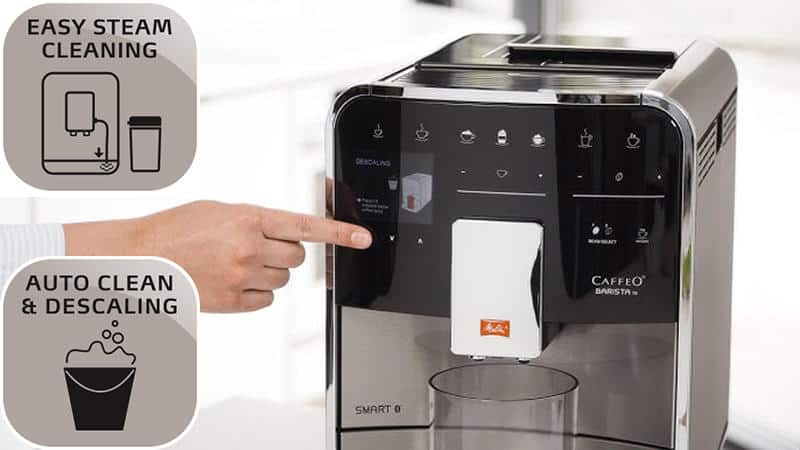 Máy pha cafe tự động Melitta Barista TS Smart-Stainless Steel 17 Máy pha cà phê Melitta Barista TS Smart-Stainless Steel