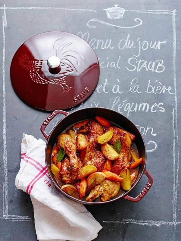 Nồi Gang Staub Cootte Francais 40501-015-0 24cm Grenadine 7 Nồi Gang Staub Cootte Francais 40501-015-0 24cm Grenadine