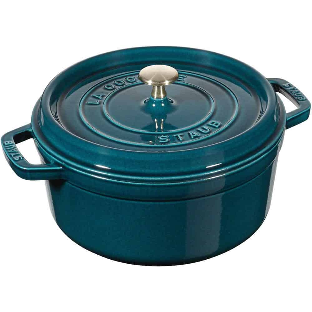 Nồi Gang Staub La Cocotte 40510-593-0 - 1 Nồi Gang Staub La Cocotte 40510-593-0 Size 20cm Màu Xanh Dương Đậm