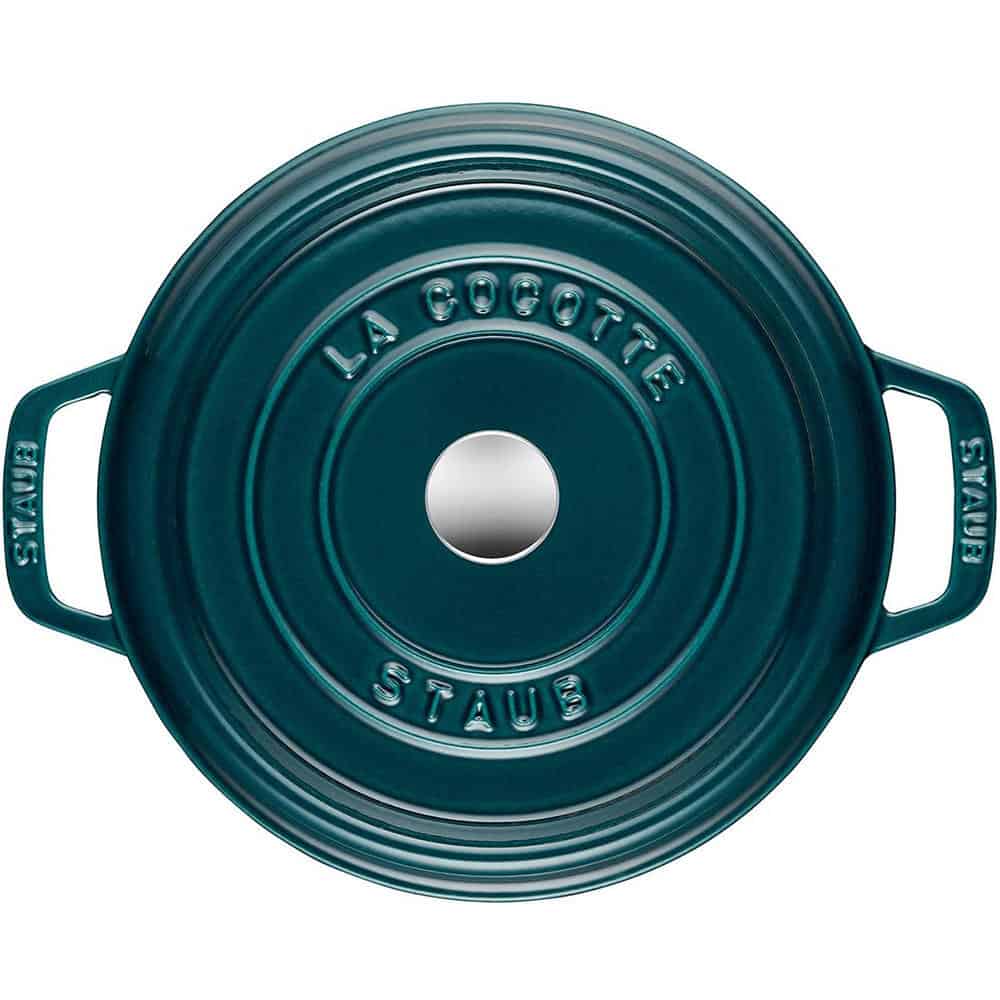 Nồi Gang Staub La Cocotte 40510-593-0 - 2 Nồi Gang Staub La Cocotte 40510-593-0 Size 20cm Màu Xanh Dương Đậm