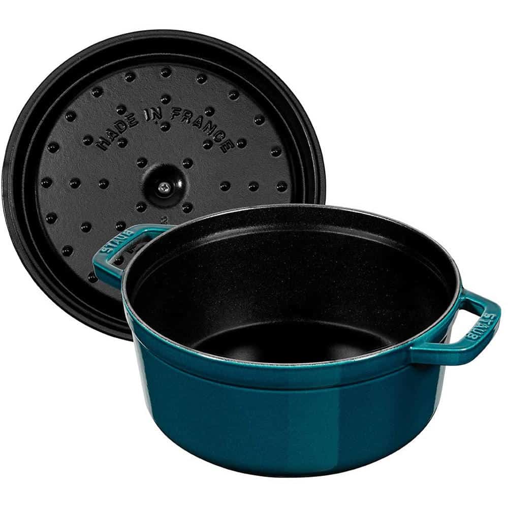 Nồi Gang Staub La Cocotte 40510-593-0 - 3 Nồi Gang Staub La Cocotte 40510-593-0 Size 20cm Màu Xanh Dương Đậm