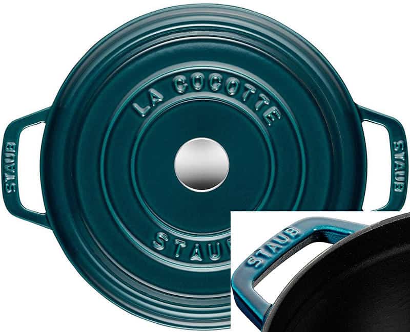 Nồi Gang Staub La Cocotte 40510-593-0 Size 20cm Màu Xanh Dương Đậm 11 Nồi Gang Staub La Cocotte