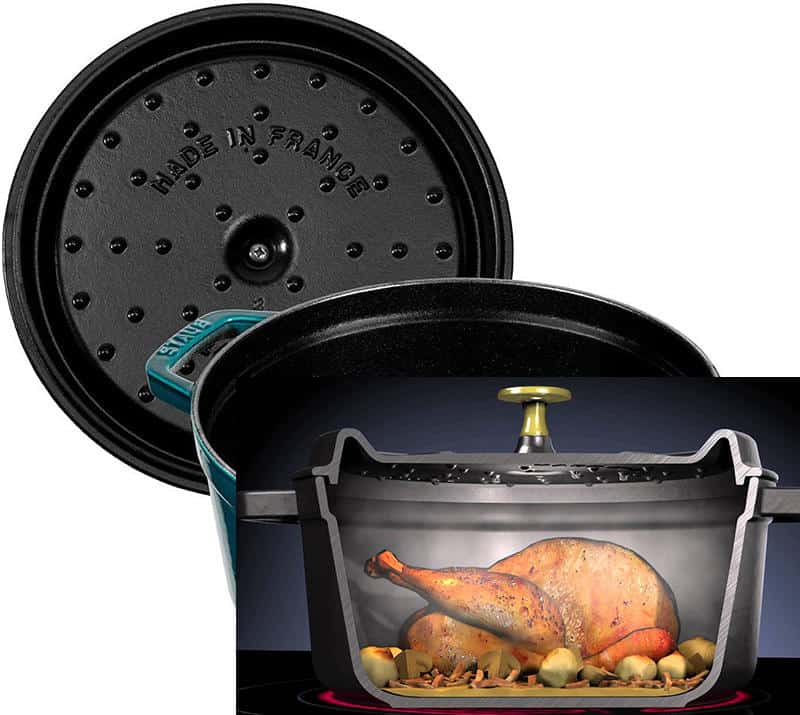 Nồi Gang Staub La Cocotte 40510-593-0 Size 20cm Màu Xanh Dương Đậm 12 Nồi Gang Staub La Cocotte