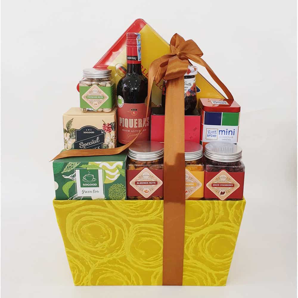 Giỏ Quà Tết Thịnh Vượng 1800 - Sắc Màu Giỏ Quà Tết Thịnh Vượng 1800 - Sắc Màu