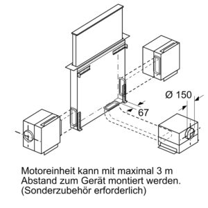 Máy Hút Mùi Bosch DDD97BM69 Serie 8 Âm Bàn 8 Máy Hút Mùi Bosch DDD97BM69 Serie 8 Âm Bàn