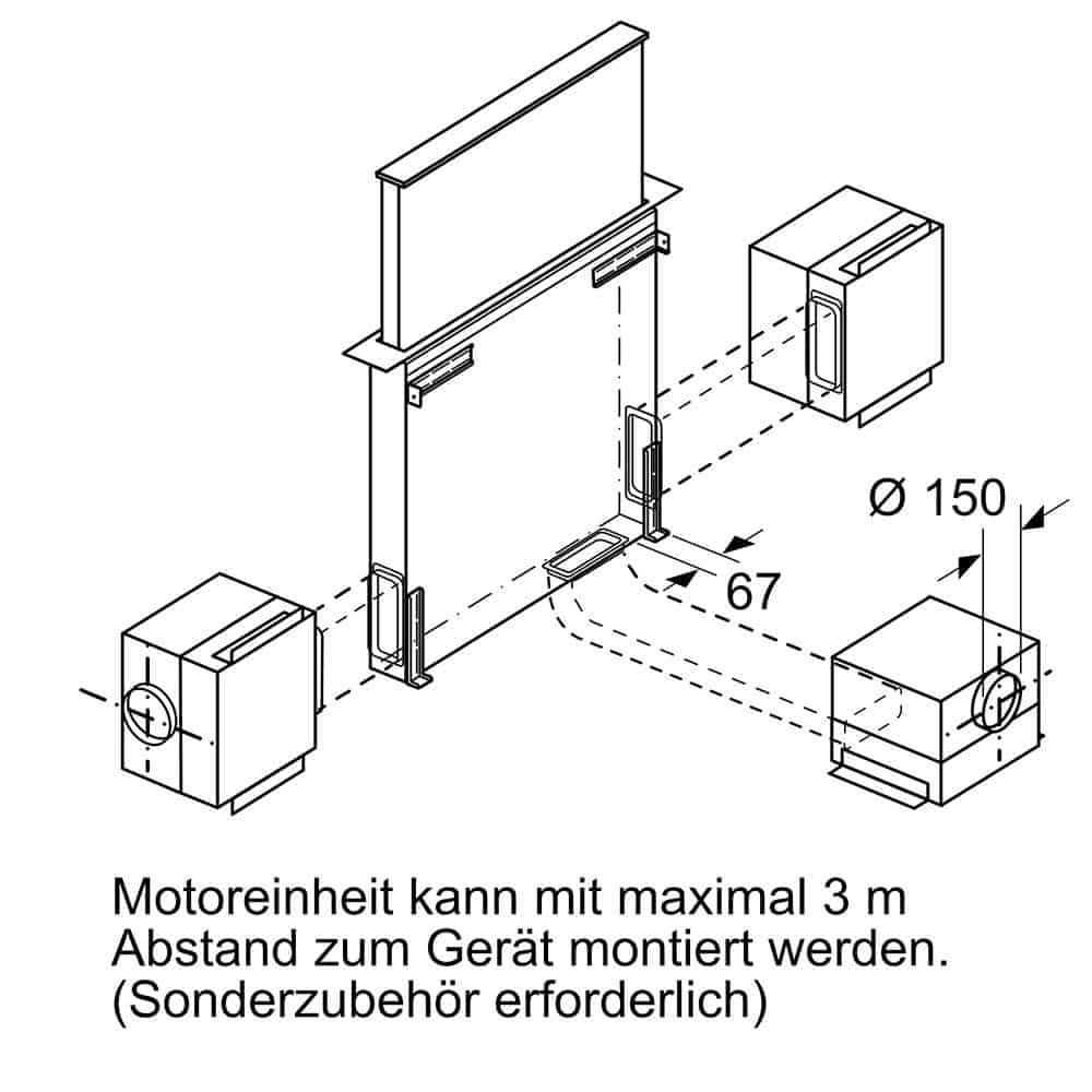 Máy Hút Mùi Bosch DDD97BM69 Serie 8 Âm Bàn Máy Hút Mùi Bosch DDD97BM69 Serie 8 Âm Bàn