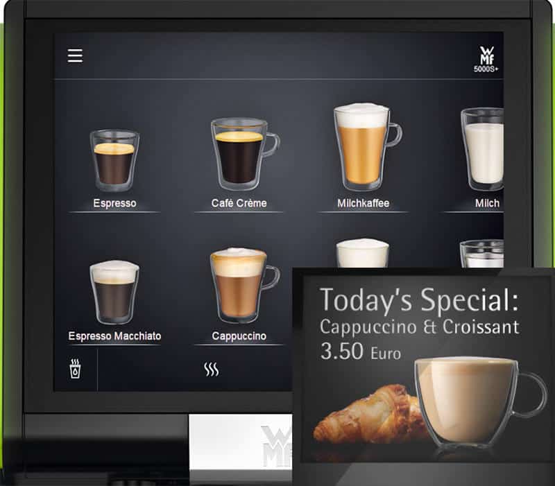 Máy pha cafe chuyên nghiệp WMF 5000 S+ 9 Máy Pha Cà Phê Chuyên Nghiệp WMF 5000 S+
