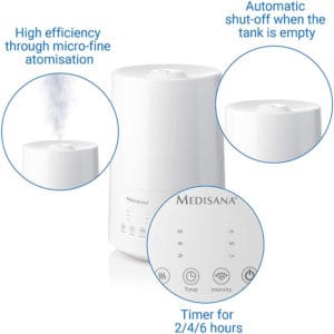 Máy Tạo Độ Ẩm Và Khuếch Tán Tinh Dầu Medisana AH 661