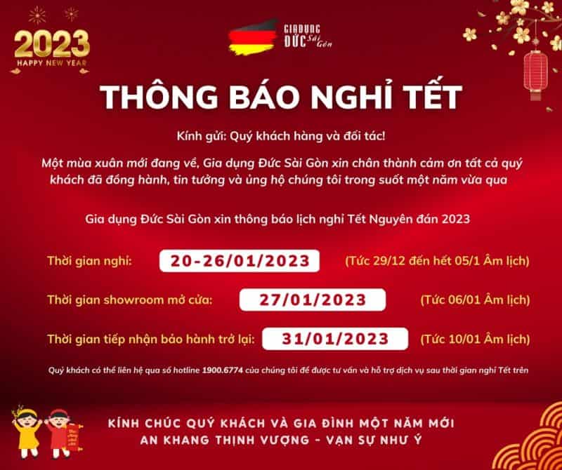Thông báo nghỉ tết - GDĐ