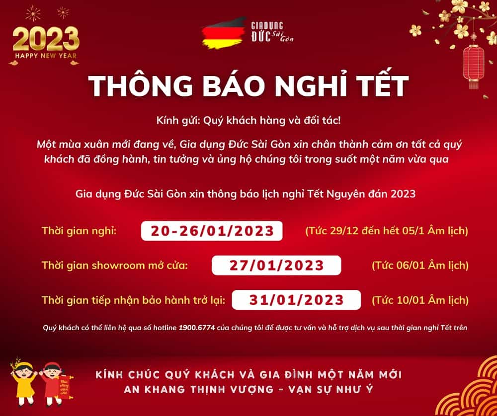 Thông báo nghỉ tết - GDĐ
