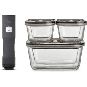 Bộ Hộp Đựng Thực Phẩm Và Máy Hút Chân Không Caso 1169