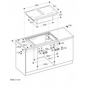 Bếp Từ Tích Hợp Hút Mùi Gaggenau CV492100 5 Bếp Từ Tích Hợp Hút Mùi Gaggenau CV492100