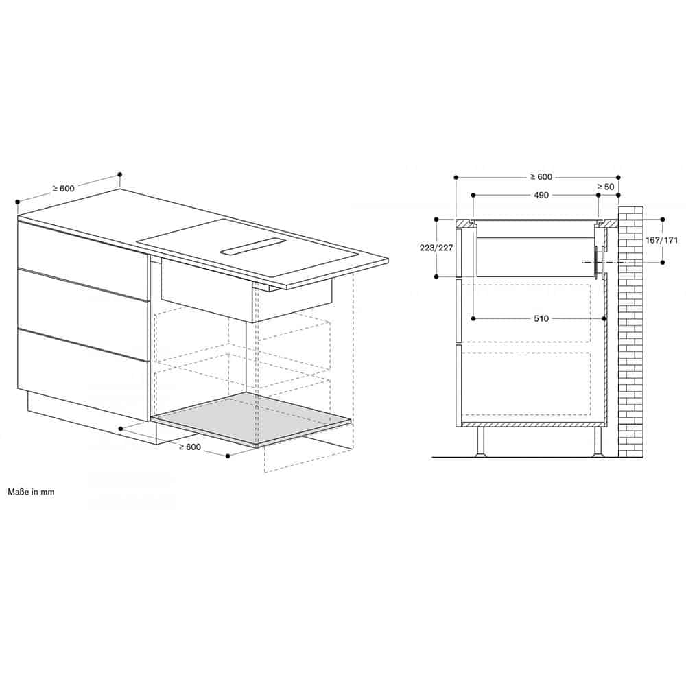 Gaggenau CV492100-7 Bếp Từ Tích Hợp Hút Mùi Gaggenau CV492100
