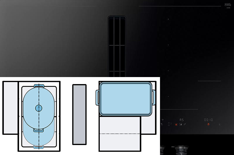 Bếp Từ Tích Hợp Hút Mùi Gaggenau CV492100 10 Bếp Từ Tích Hợp Hút Mùi Gaggenau CV492100