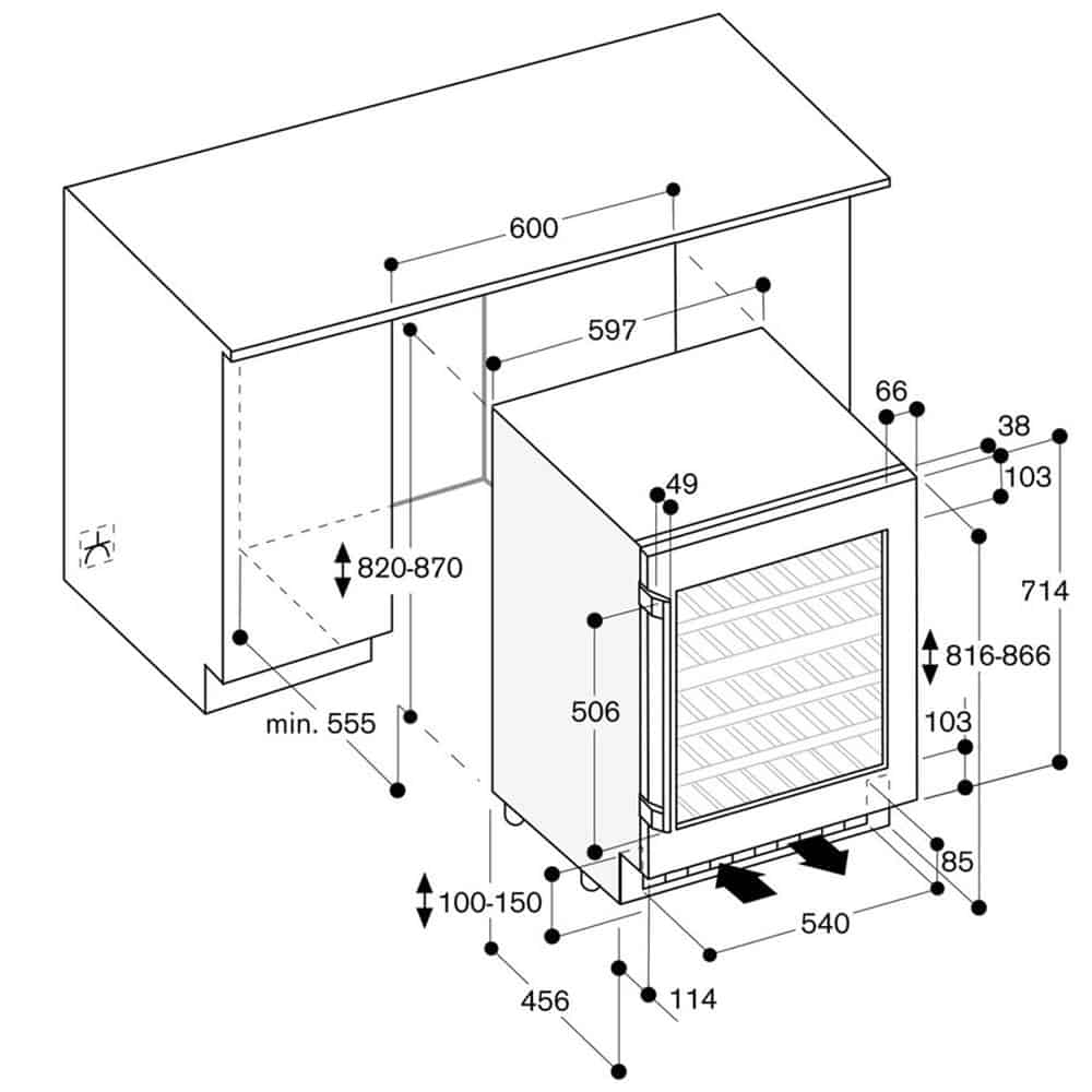 Gaggenau RW404262-4 Tủ Bảo Quản Rượu Gaggenau RW404262