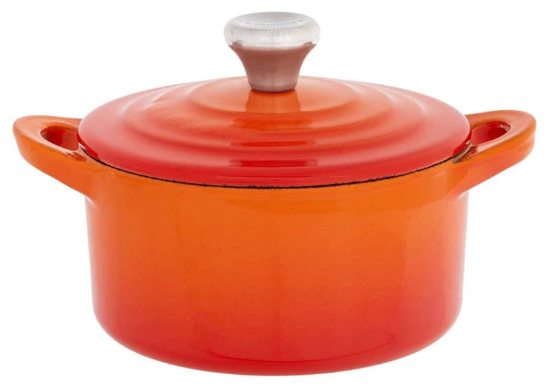 Nồi Gốm LeCreuset Mini Cocotte 10.6cm - 0,25L BK Flame 6 Nồi Gốm LeCreuset Mini Cocotte 10.6cm - 0,25L BK Flame
