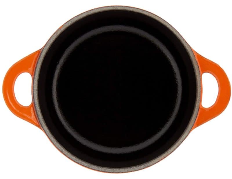 Nồi Gốm LeCreuset Mini Cocotte 10.6cm - 0,25L BK Flame 5 Nồi Gốm LeCreuset Mini Cocotte 10.6cm - 0,25L BK Flame