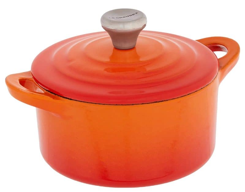 Nồi Gốm LeCreuset Mini Cocotte 10.6cm - 0,25L BK Flame 7 Nồi Gốm LeCreuset Mini Cocotte 10.6cm - 0,25L BK Flame