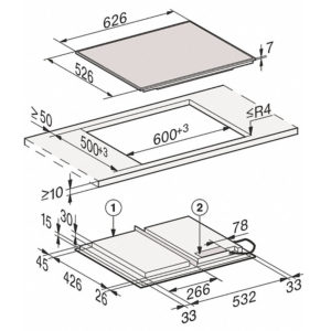 Bếp Từ Miele KM 7564 FR PowerFlex 2 Vùng Nấu Độc Lập 2 Bếp Từ Miele KM 7564 FR PowerFlex