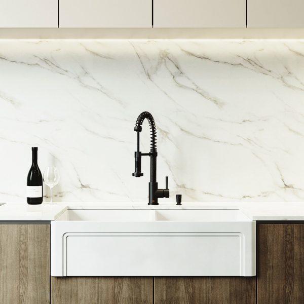 51 Phong Cách Bồn Rửa Cho Nhà Bếp Của Bạn 14 Bồn rửa farmhouse 36 inch có thể đảo ngược màu trắng