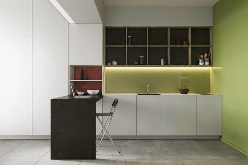 33 Thiết Kế Màu Xanh Lá Cây Tuyệt Đẹp Cho Căn Bếp Nhà Bạn 3 Thiết kế bếp xanh lá bắt mắt