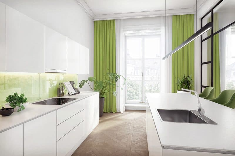 33 Thiết Kế Màu Xanh Lá Cây Tuyệt Đẹp Cho Căn Bếp Nhà Bạn 33 Thiết kế bếp xanh lá hiện đại