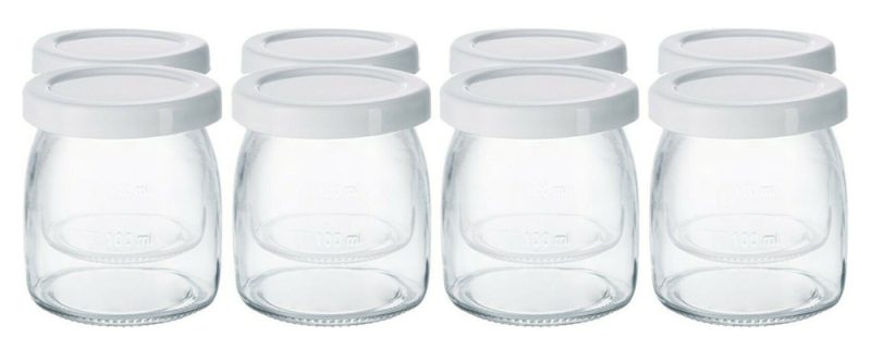 Bộ 8 Hũ Thuỷ Tinh Làm Sữa Chua Steba 180ml 99.43.00 7 Bộ 8 Hũ Thuỷ Tinh Làm Sữa Chua Steba 100ml 99.43.00