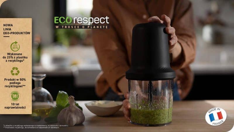 Máy Xay Mini Tefal MQ80E838 Chopper Eco Respect Noir 6 Máy Xay Mini Tefal MQ80E838 Chopper Eco Respect Noir