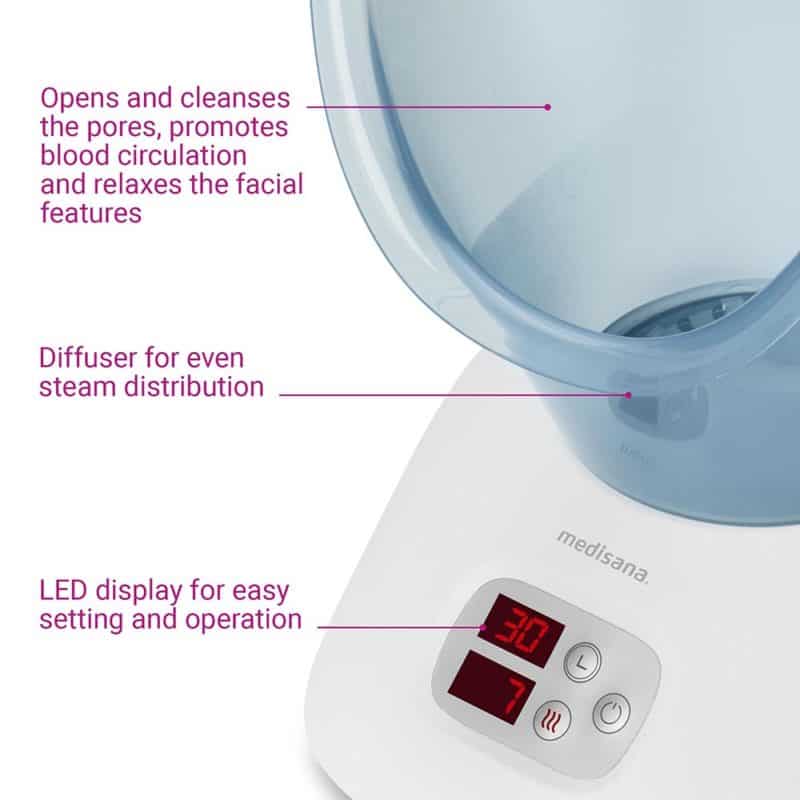 Máy Xông Hơi Mặt Medisana DS 400 88242 - Nhập Khẩu Đức & EU