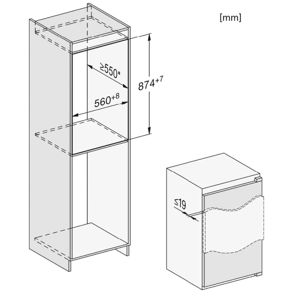 Miele K 7103 D_6 Tủ Lạnh Âm Tủ Miele K 7103 D