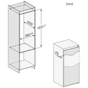 Tủ Lạnh Âm Tủ Miele K 7304 F - 195L 5 Tủ Lạnh Âm Tủ Miele K 7304 F