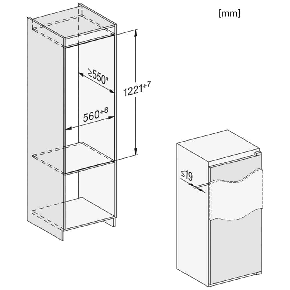 Miele K 7304 F_6 Tủ Lạnh Âm Tủ Miele K 7304 F