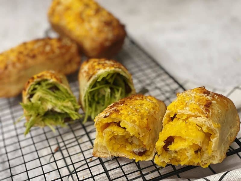 Cách làm bánh mì nhân nho dừa bằng nồi chiên không dầu