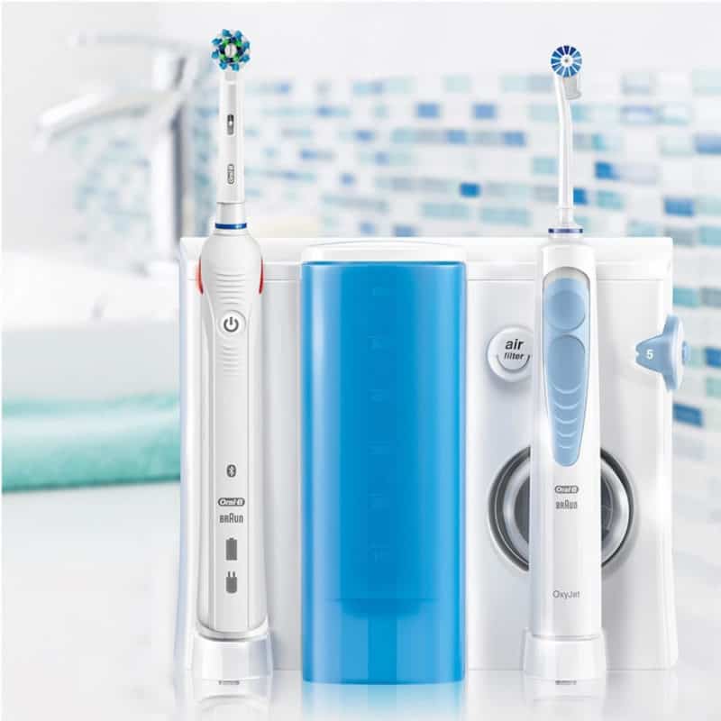 Bàn Chải Điện Oral-B Oral Health CenterSmart 5000 Và Tăm Nước OxyJet