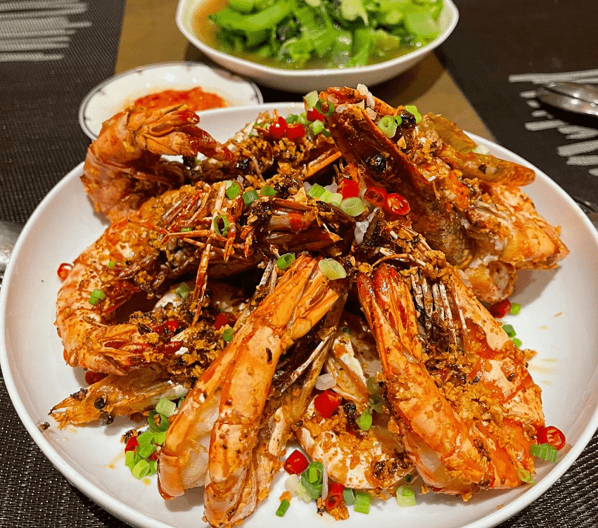 Công thức tôm chiên tỏi ớt cay cay cực ngon