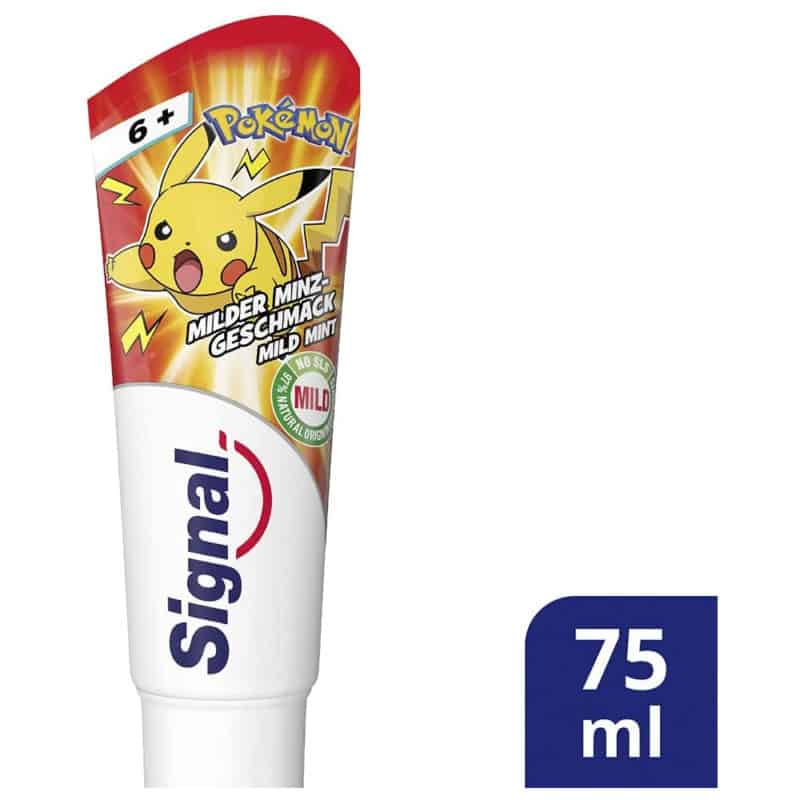 Kem Đánh Răng Signal Milder Minz Geschmac Pokémon 6+ 4 Kem Đánh Răng Signal Milder Minz Geschmac Pokémon 6+