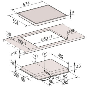 Bếp Hồng Ngoại Miele KM 6520 FR 3 Bếp Hồng Ngoại Miele KM 6520 FR