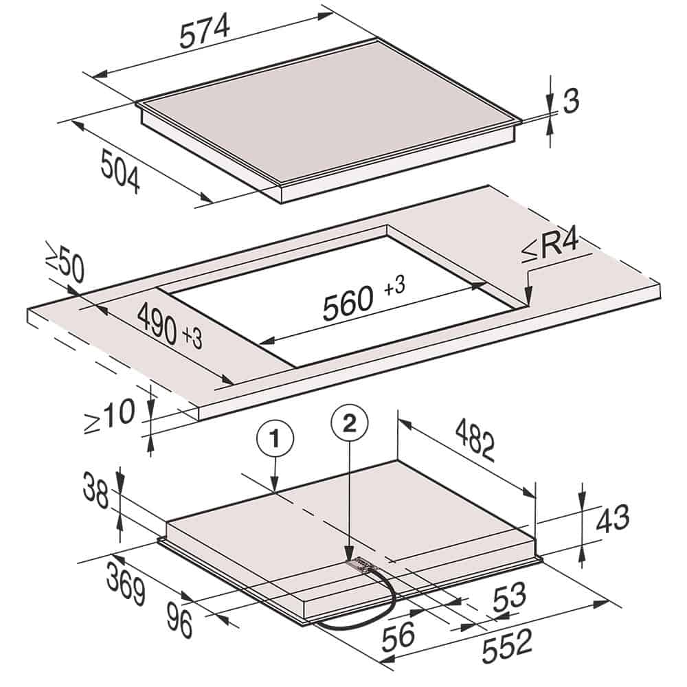 Miele KM 6520 FR-5 Bếp Hồng Ngoại Miele KM 6520 FR