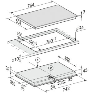 Bếp Hồng Ngoại Miele KM 6522 FR 4 Bếp Hồng Ngoại Miele KM 6522 FR