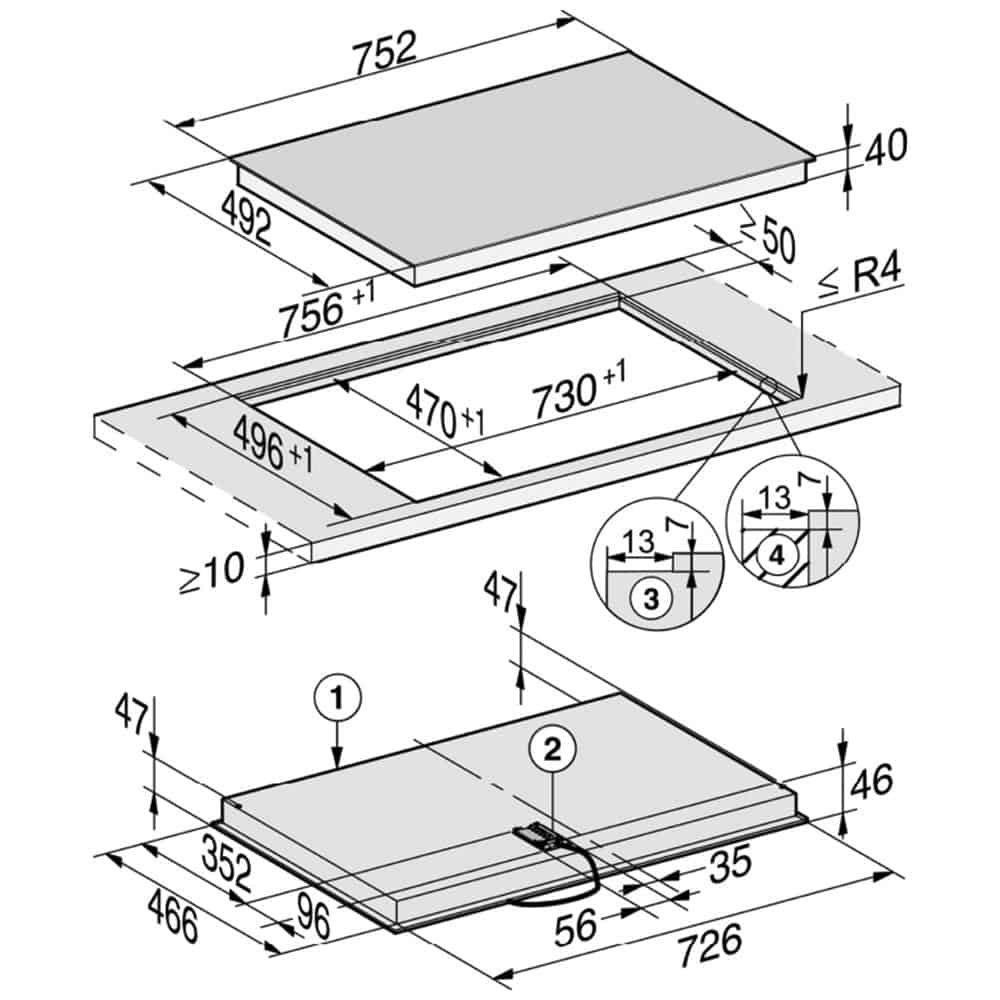 Miele KM 6523 FL-3 Bếp Hồng Ngoại Miele KM 6523 FL