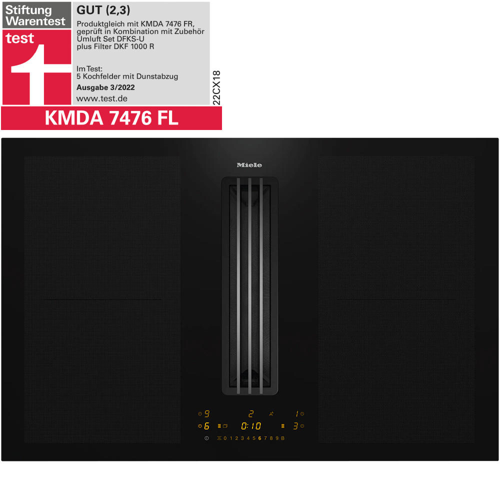 Miele KMDA 7476 FL-1 Bếp Từ Kết Hợp Hút Mùi Miele KMDA 7476 FL