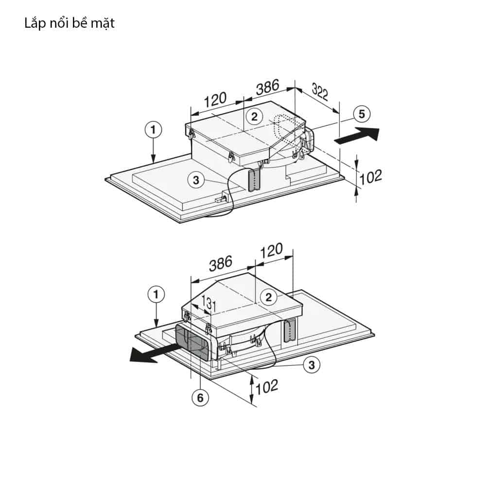 Miele KMDA 7476 FL-8 Bếp Từ Kết Hợp Hút Mùi Miele KMDA 7476 FL