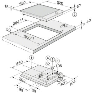 Bếp Gas Miele ProLine CS 1021-1 G 5 Bếp Gas Miele ProLine CS 1021-1 G