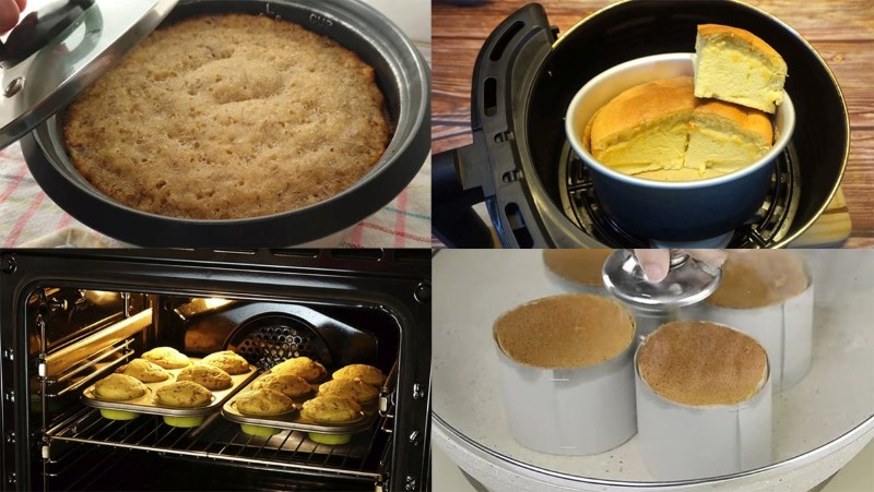 Bật mí 7 cách làm bánh bông lan ngon mềm xốp tại nhà 8 Làm bánh bông lan bằng nồi cơm điện